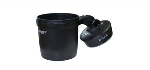 E-Sea Cup Adjustable-Suction Mounted Adjustable Angle Cup Holder-Black Side View