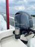 E-Sea Cup Adjustable suction mounted on boat transom with yamaha outboard in the background