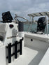 E-Sea Cup Adjustable holding a wireless speaker suction mounted to boat console