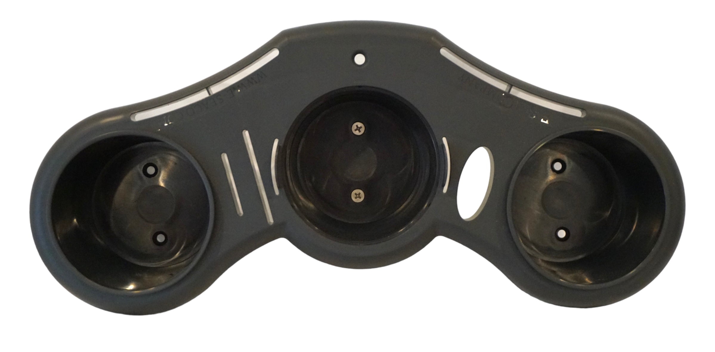 E-Sea Caddy Pro- Multi Cup Suction Mounted Drink Holder-Black Top View