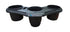 E-Sea Caddy Pro- Multi Cup Suction Mounted Drink Holder-Black Front