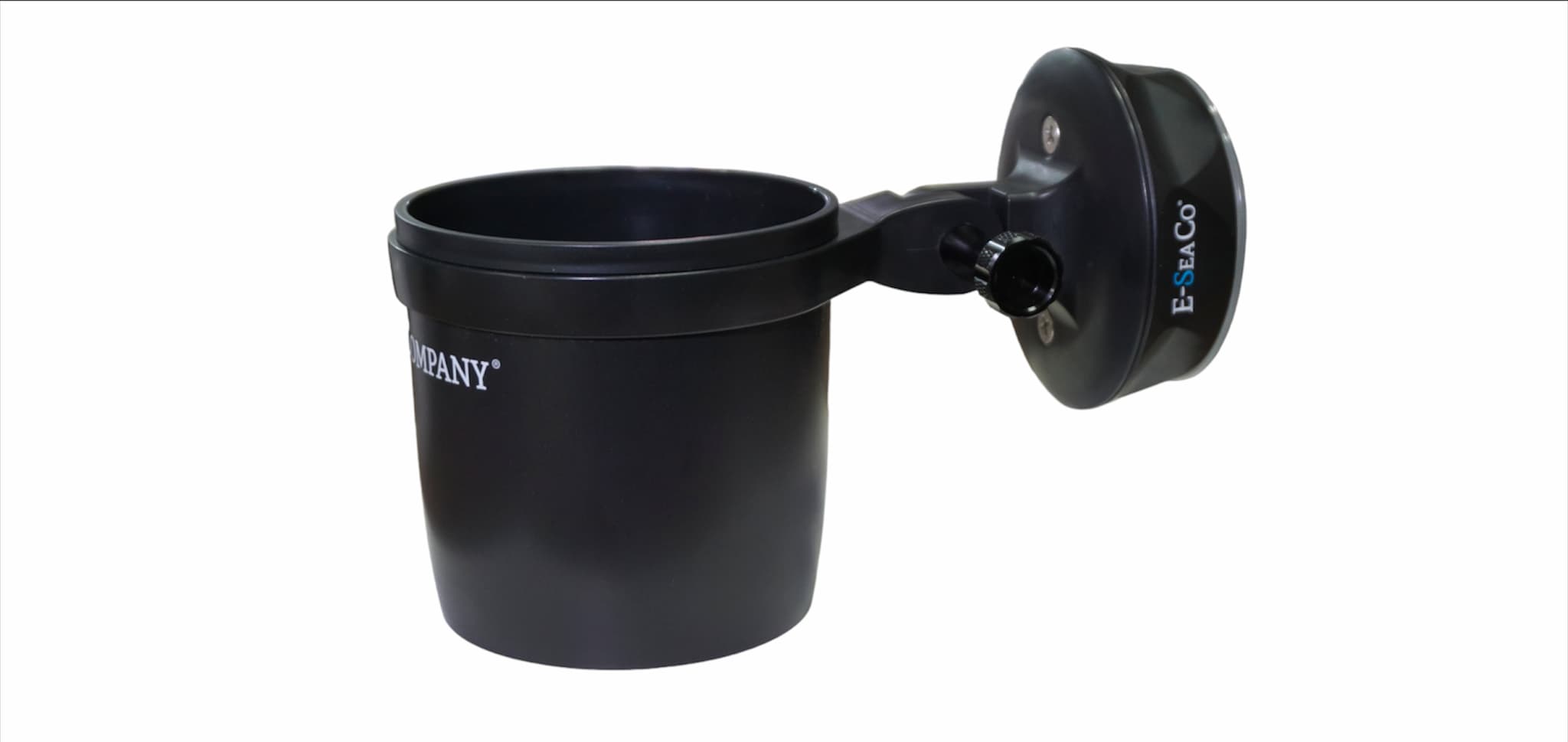 E-Sea Cup Adjustable-Suction Mounted Adjustable Angle Cup Holder-Black