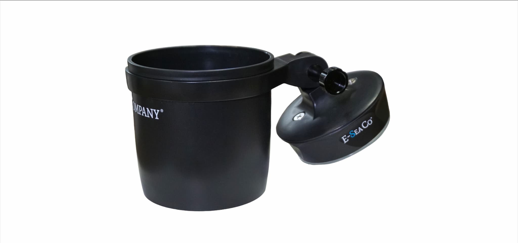 E-Sea Cup Adjustable-Suction Mounted Adjustable Angle Cup Holder-Black