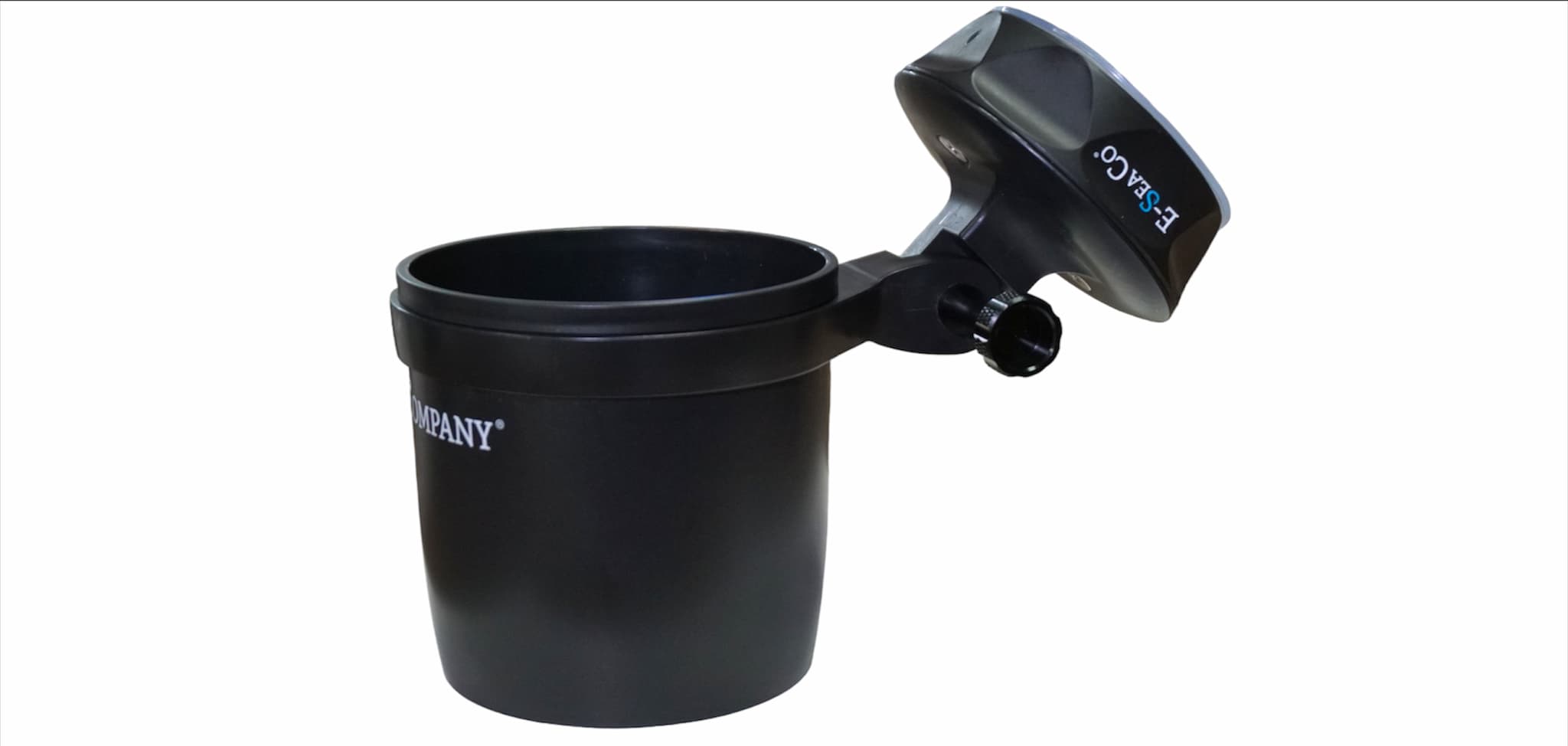 E-Sea Cup Adjustable-Suction Mounted Adjustable Angle Cup Holder-Black