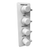 Flush Port Reroute - White Acrylic