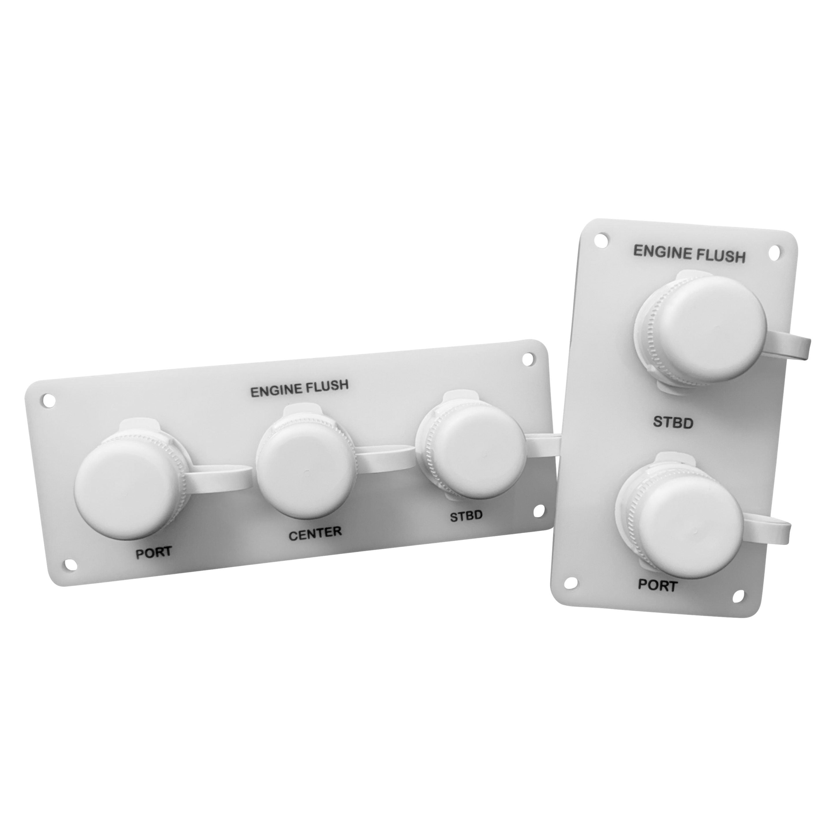 Flush Port Reroute - White Acrylic