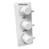 Flush Port Reroute - White Acrylic